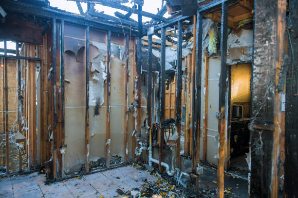 Professional Fire Board Up technician working in Allentown, PA